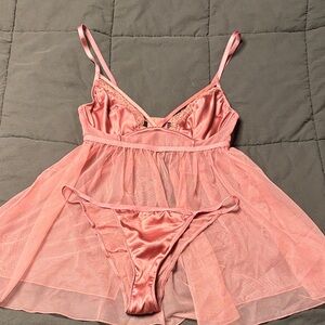 Victoria's Secret Pink Chemise Set